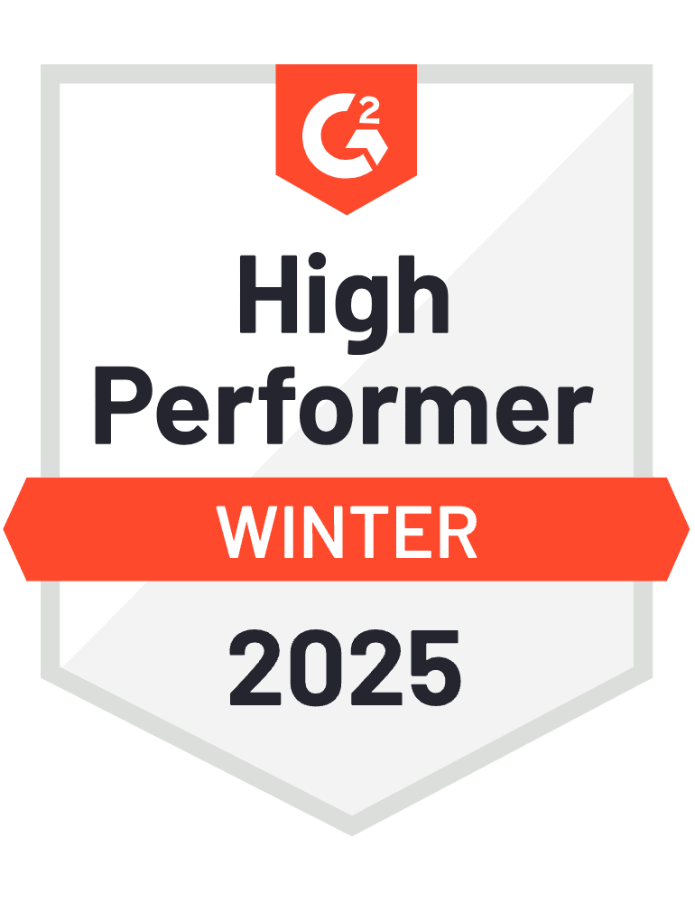 G2 Badge Winter 2025 High Performer