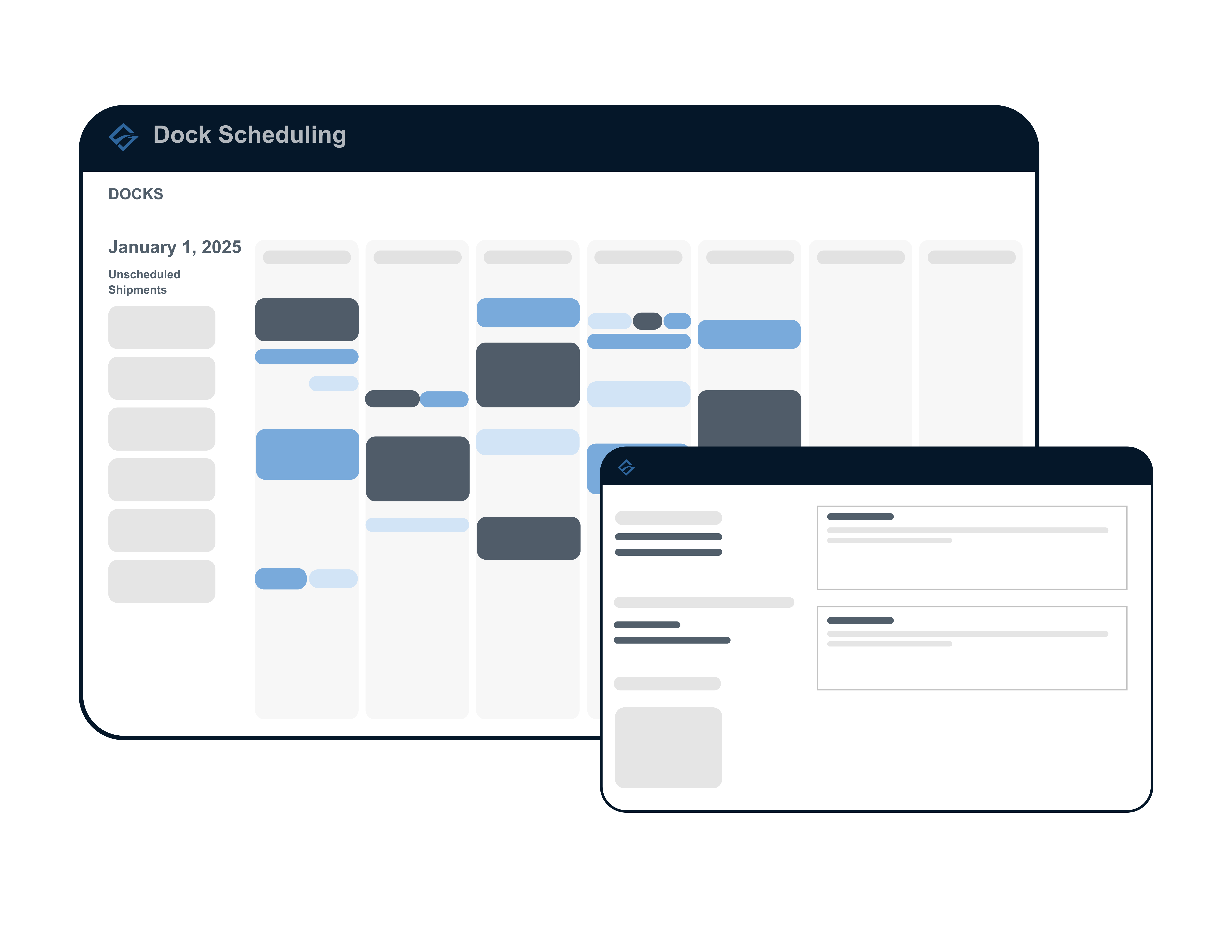 Dock Scheduling Mockup