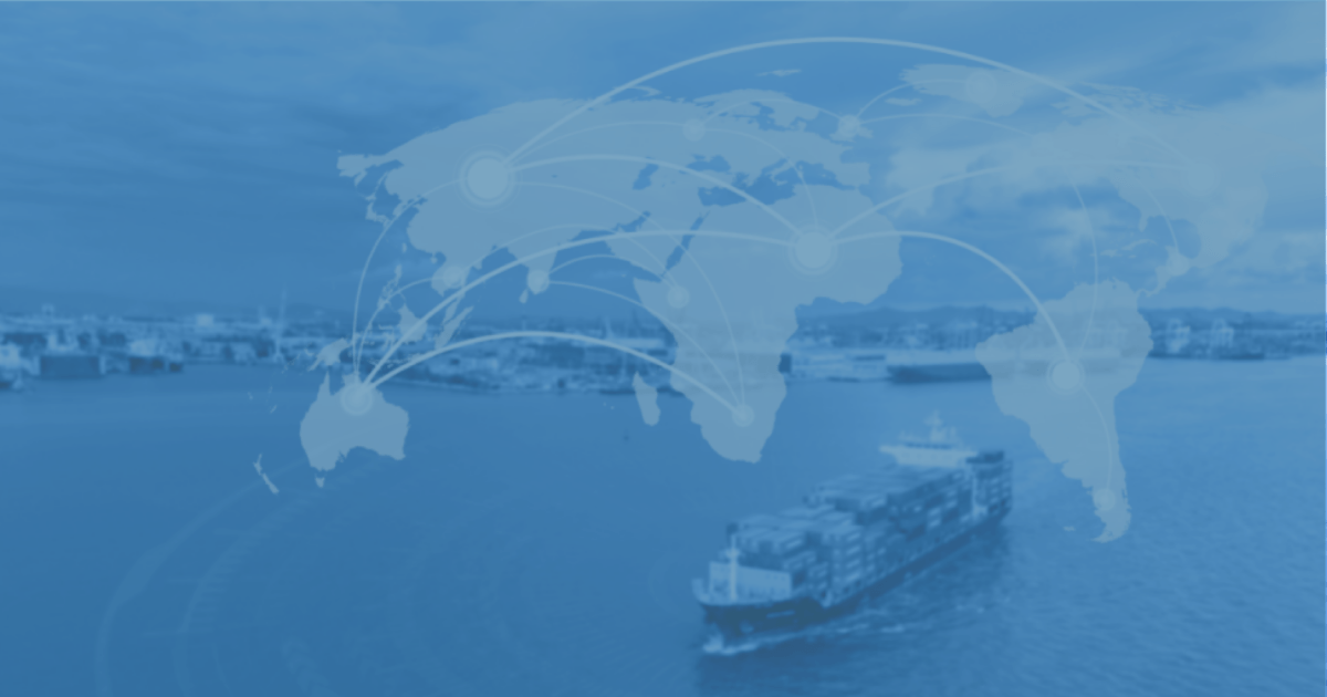 Ocean Container Tracking Stock Image