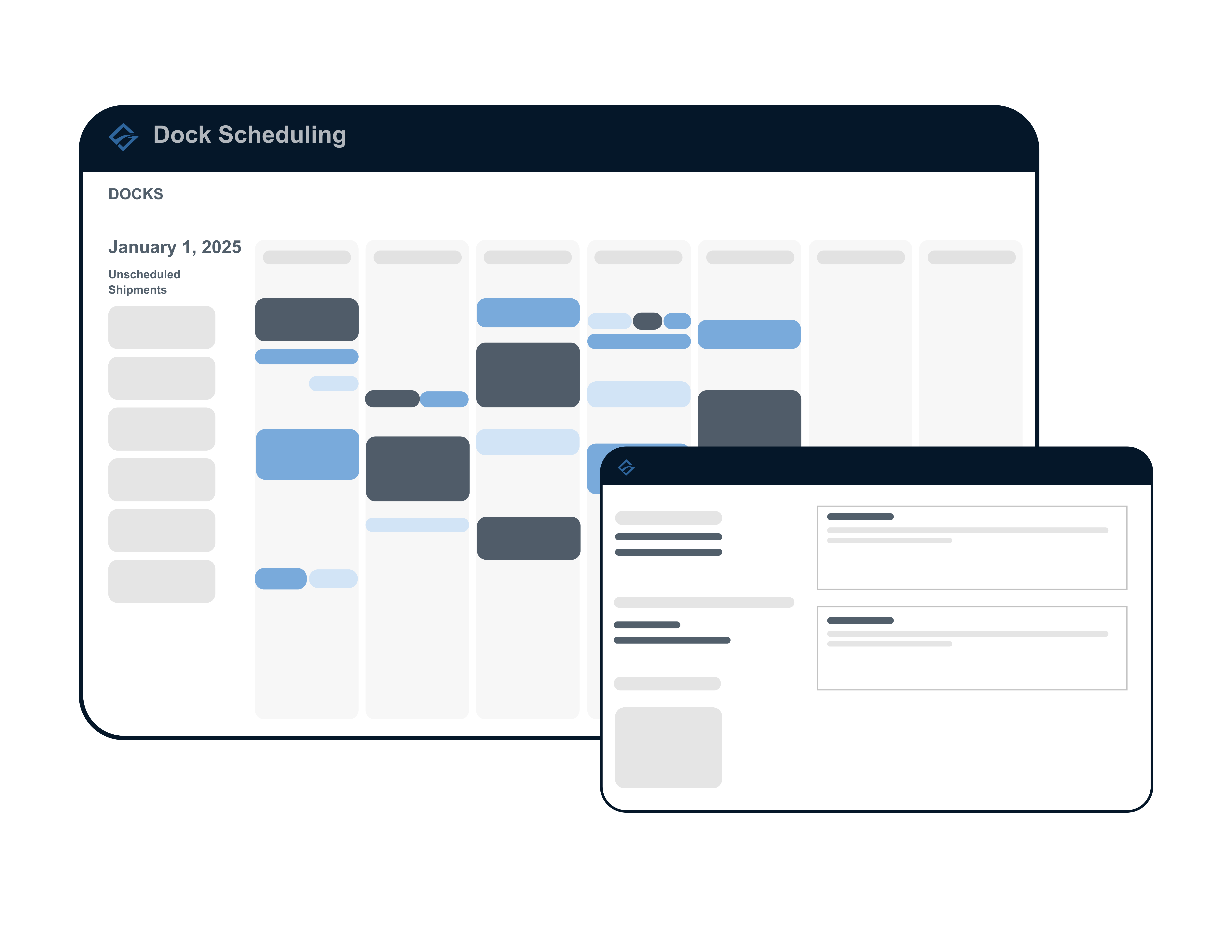 FreightPOP Dock Scheduling Mockup