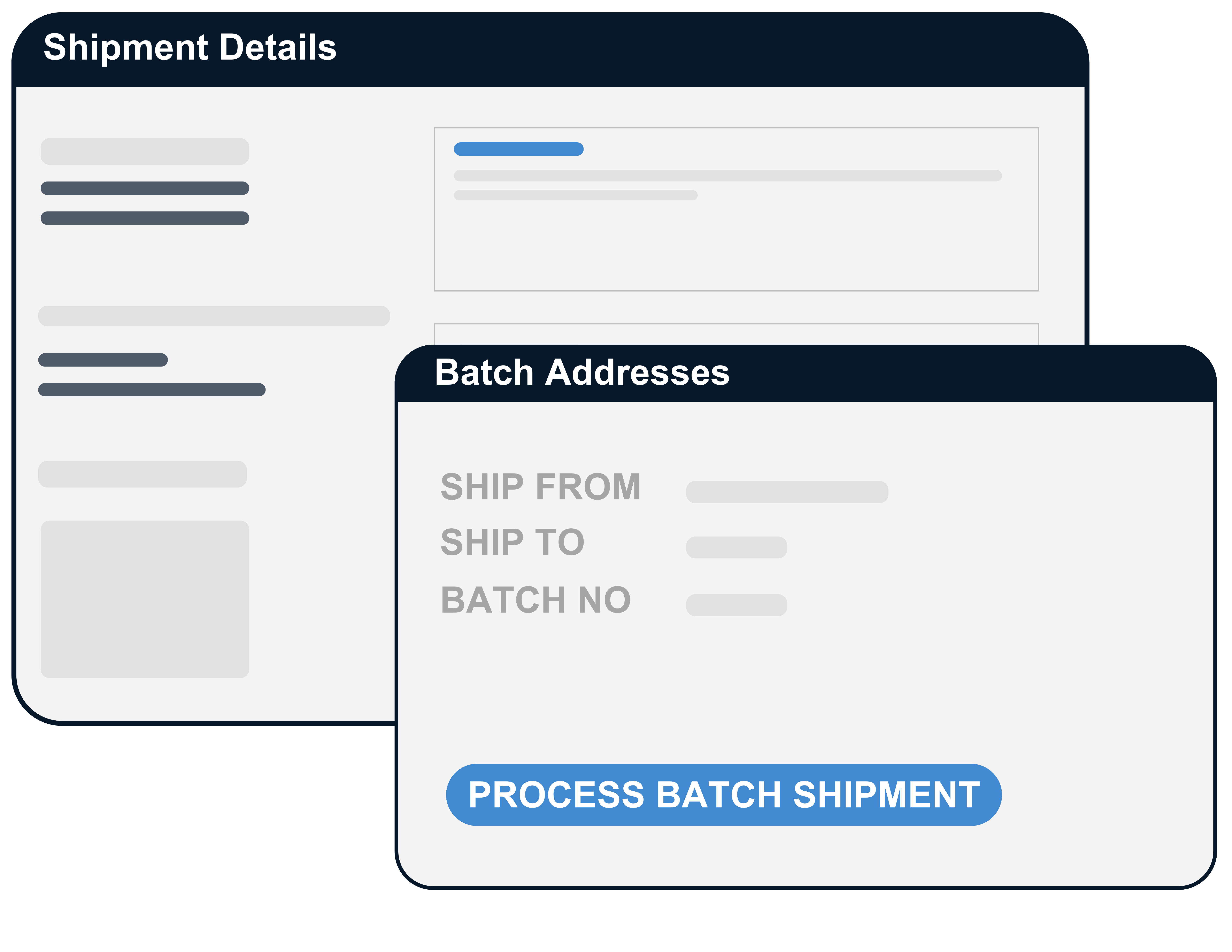 FreightPOP Batch Shipping interface