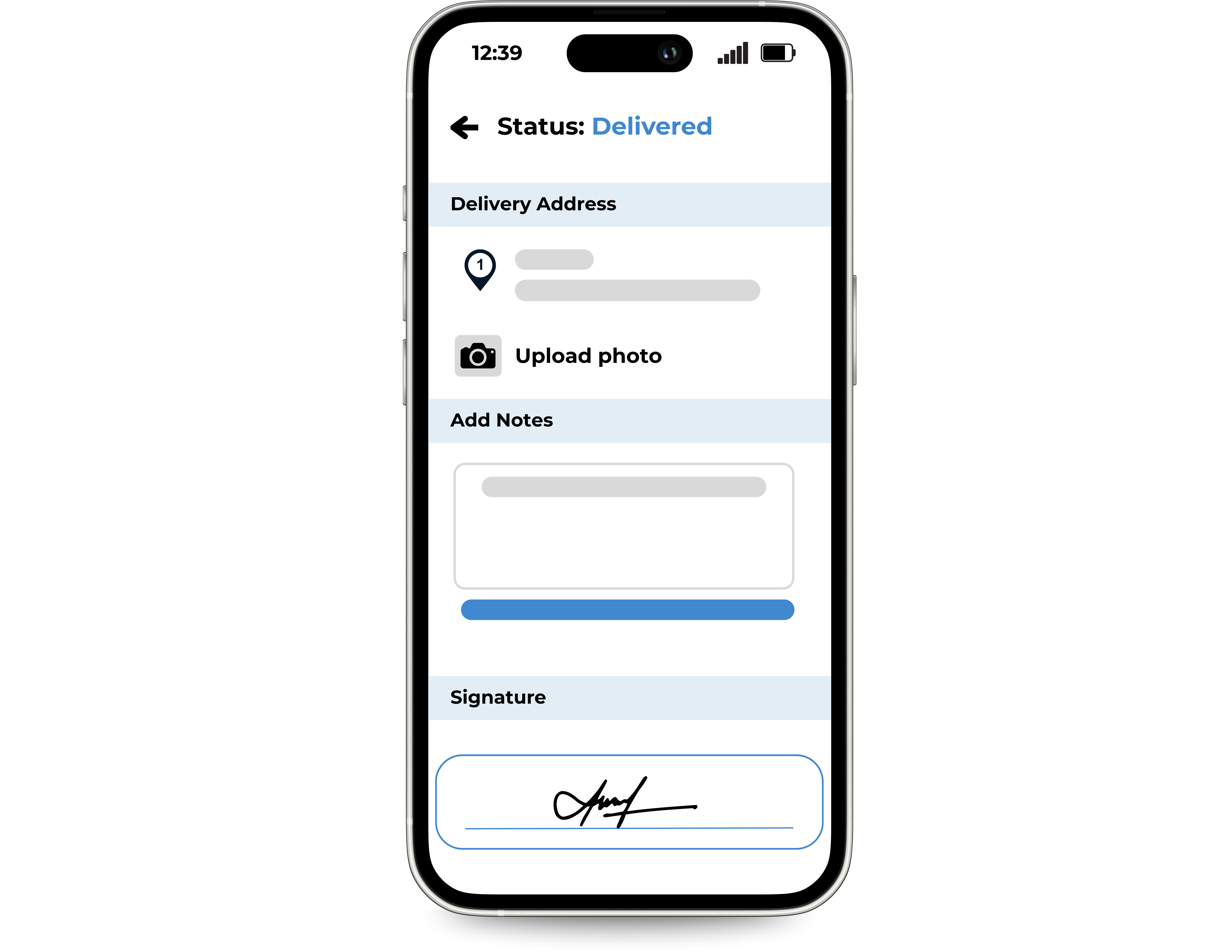 Driver Mobile App with Proof of Delivery